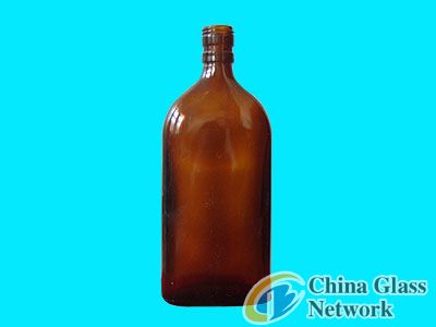 brown glass bottle